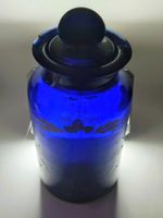 Antikes Biedermeier Apothekergefäß Kobaltblau Glas 21cm
