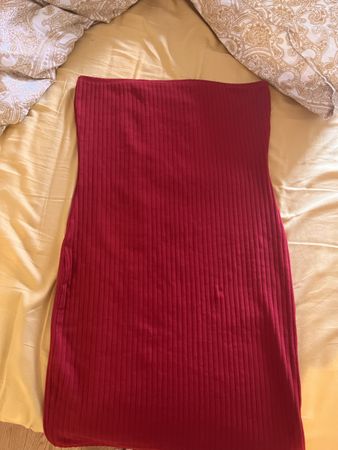 Geripptes Even&Odd Kleid in Rot, Gr. M