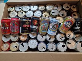 153 canettes de bière 330-350ml