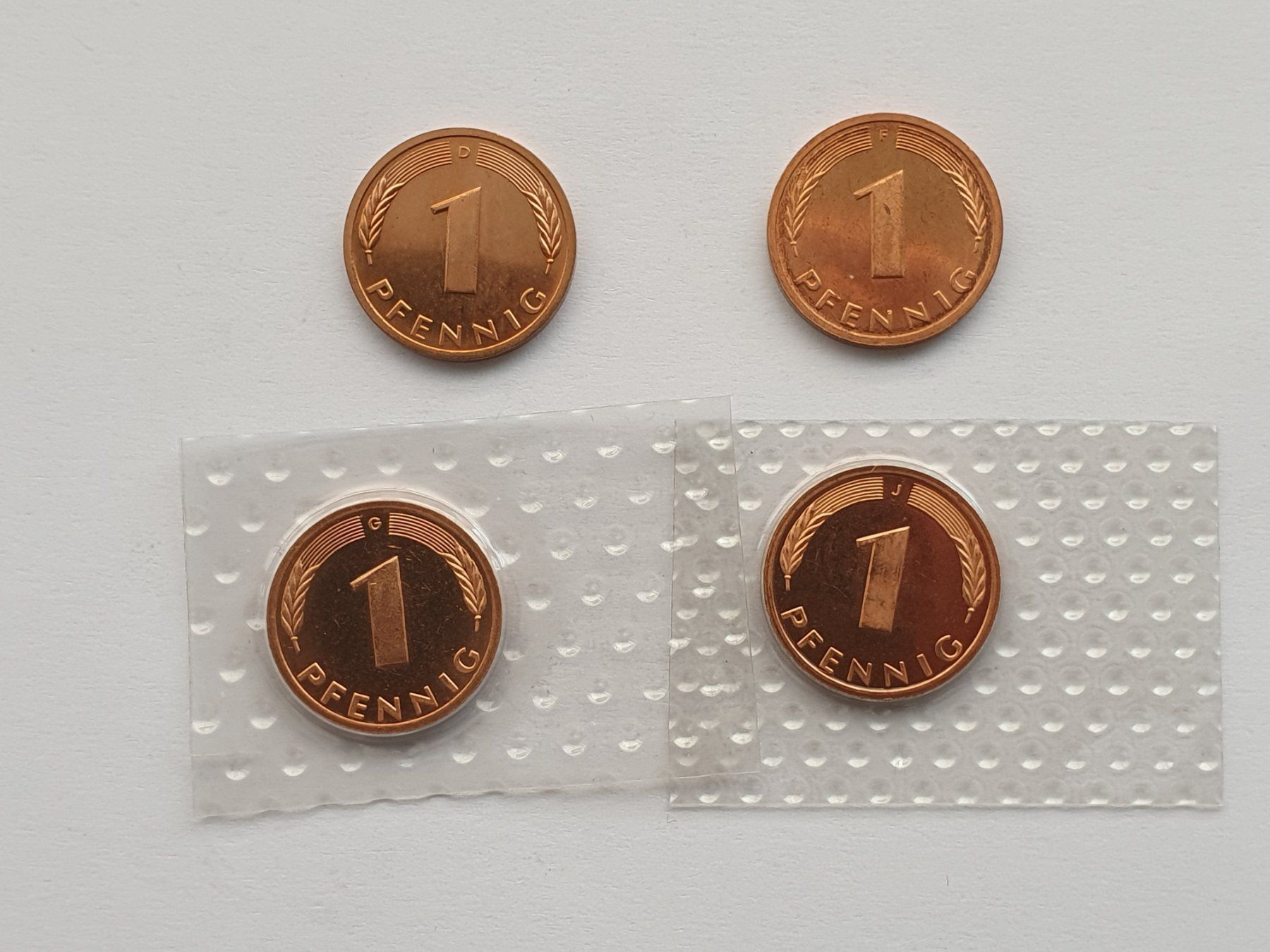 Tutti le monete: 1 Pfennig 1985 Stgl D-F-G-J – Nuovo (secondo la descrizione) da Pravidondaz venduto da LVtik