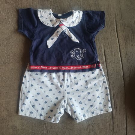 🐸 BABY SET / ENSEMBLE / PULLOVER & HOSE 68 MATROSEN LOOK