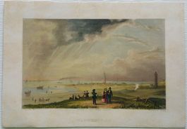 Wangerooge / ostfriesische Insel - Stahlstich, um 1850