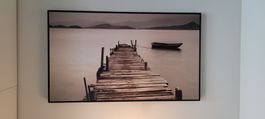 Wandbild Bootssteg am See 70 x 117 cm