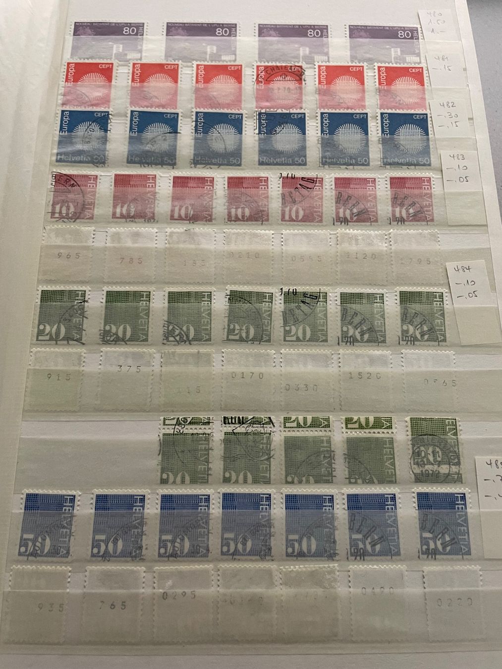 Briefmarken Album Schweiz sehr gut gefüllt 1970-99 LotE (Gebraucht) in ...