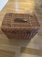 Vintage Picknickkorb aus Korbweide, top Zustand!