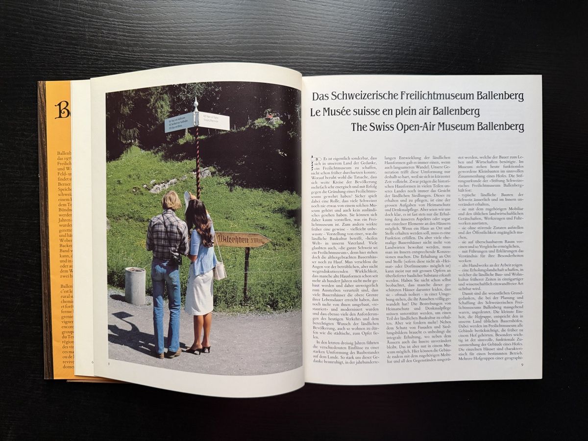 Libri: Ballenberg Buch - Schweizer Freilichtmuseum – Usato da Bad Zurzach venduto da Cookie_0619 5