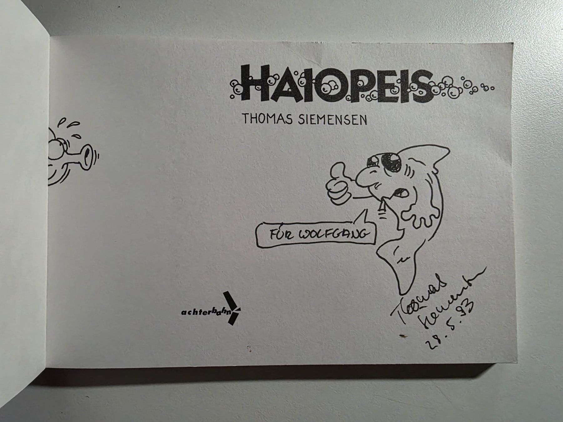Fumetti: HAIOPEIS - Thomas Siemensen - signiert 1993 – Usato da Walterswil BE venduto da Lonitti 2