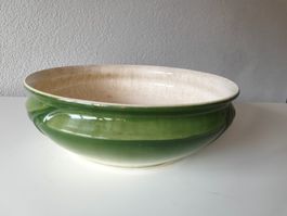 Alte Wasch Schüssel Villeroy & Boch Keramik grün 40cm