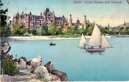 ZÜRICH - Rotes Schloss & Tonhalle (mit Segelfahrten) ca.1910
