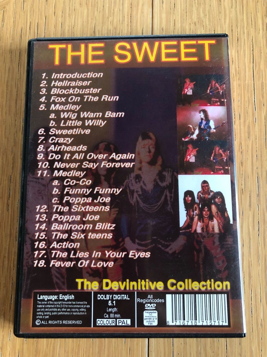 Tutti i DVDs: The Sweet - The Definitive Collection DVD – Usato da Schübelbach venduto da Dolly990_2 2
