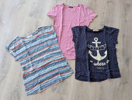 3 schöne, sommerlicheT-Shirts in Grösse S