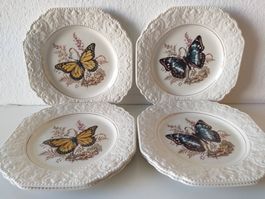 LORD NELSON POTTERY 6 x assiettes papillons / Teller