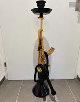 Shisha Wasserpfeife Design AK-47 gold