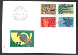 FDC Serie 505-508 ET 17.2.1972 schön illustriert