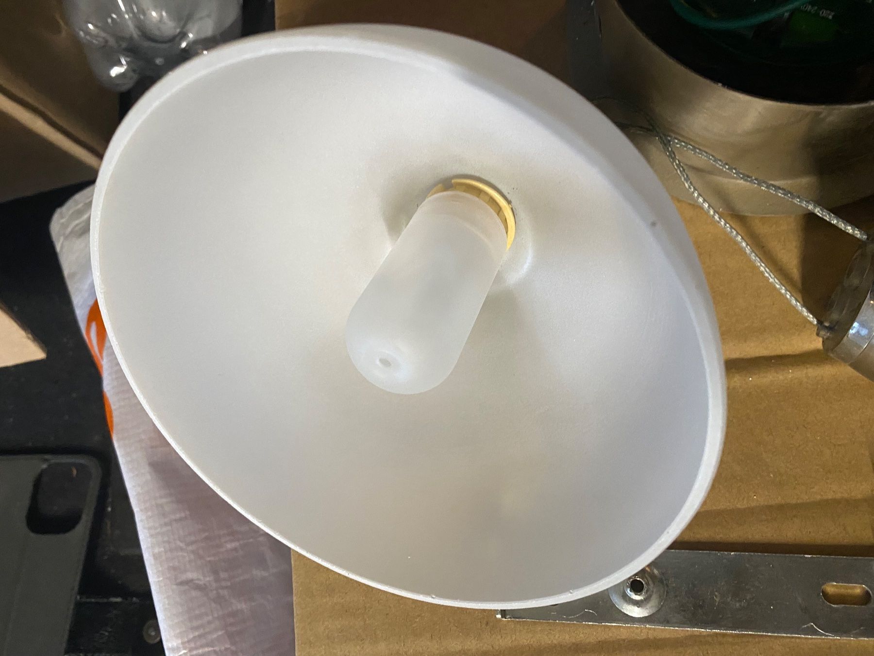Lampadari & plafoniere: wunderschöne zierliche Deckenlampe weisses Glas – Usato da Abtwil SG venduto da steph61 6
