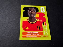 Panini Sticker Amadou Onana Belgien WM 2026 BEL 10