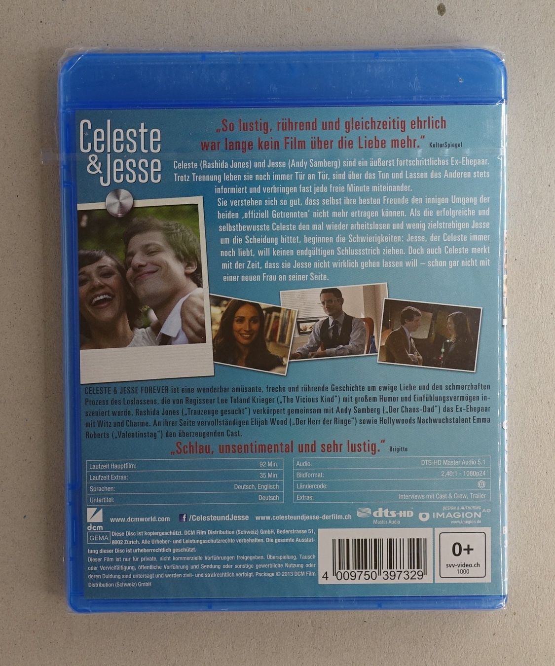 Tutti i DVDs: Celeste & Jesse - Blu-ray mit Rashida Jones, Andy Samberg – Nuovo e nell'imballaggio originale da Sessa venduto da fraenklishop 1