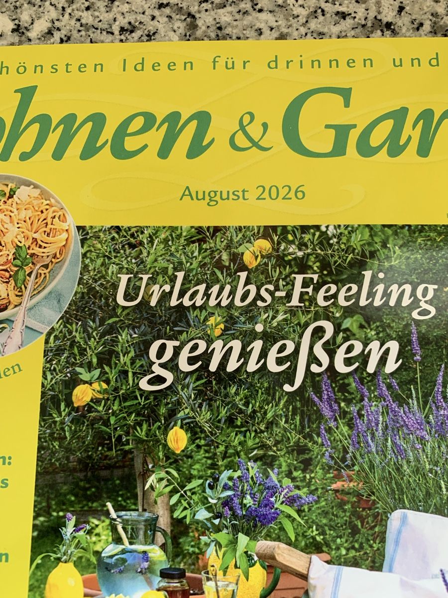 Riviste & Magazine: Wohnen&Garten August 2026 – Usato da Ellikon an der Thur venduto da Bali1999 1