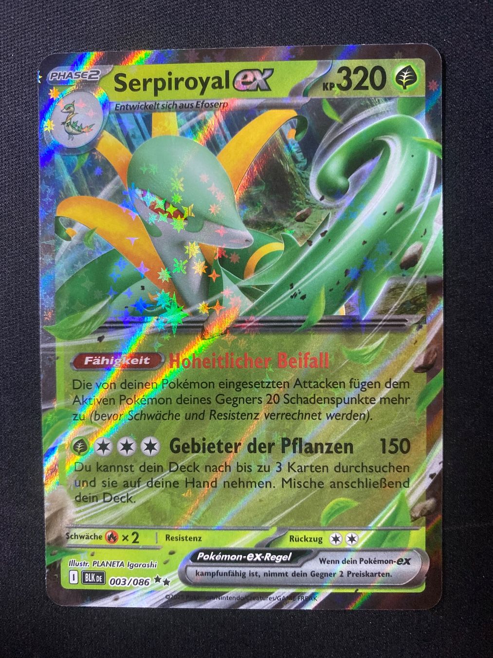 Pokémon Sammelbilder & Trading cards: Serpiroyal ex 3 - Serperioir ex - Black Bolt - DE – Neu (gemäss Beschreibung) aus Hausen AG von Shrade