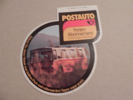 Kleber 45 Jahre alt Post Postauto 1979 Abonnement Riggisberg