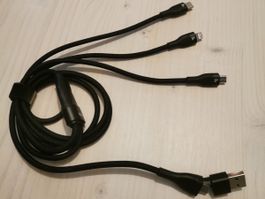 Ladekabel 3 bzw. 6 in 1