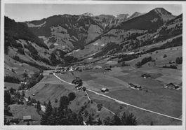 Alte Ansichtskarte Melchtal mit Schluchliberg, gel. 1946