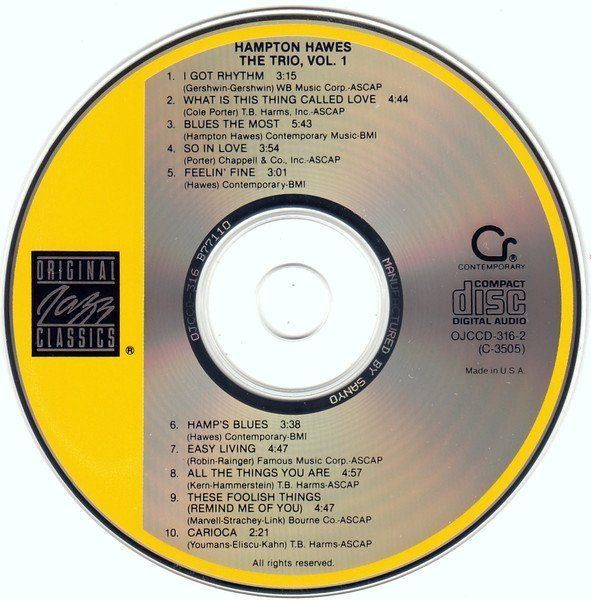 CD: Hampton Hawes [Fantasy] Red Mitchell, Chuck Thompson – Usato da Unterbäch venduto da fiqsa 2