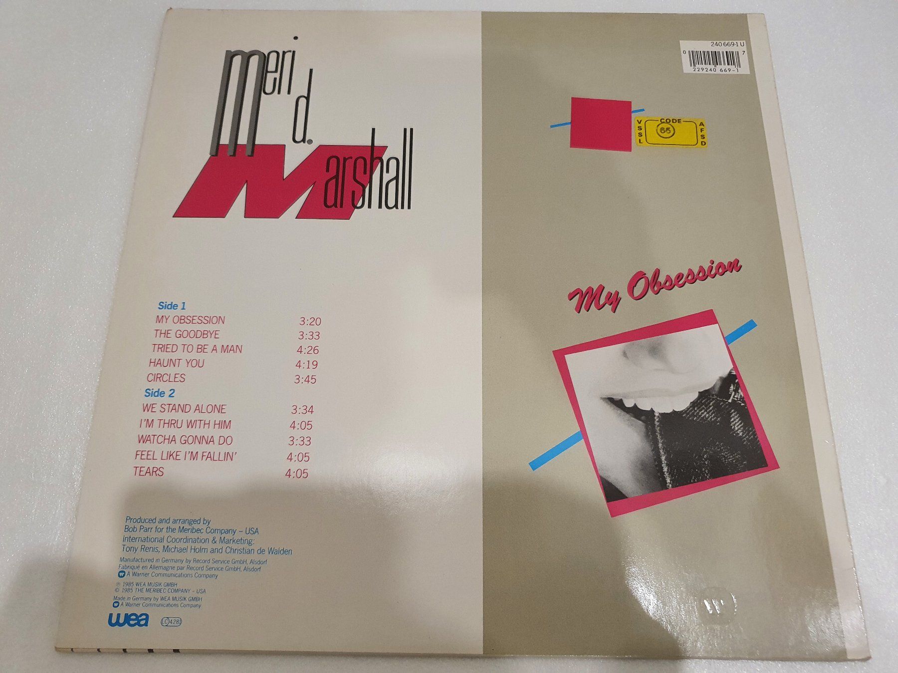 Dischi in vinile: Meri D. Marshall – My Obsession – Usato da Uster venduto da Vinyl-Leidenschaft 1