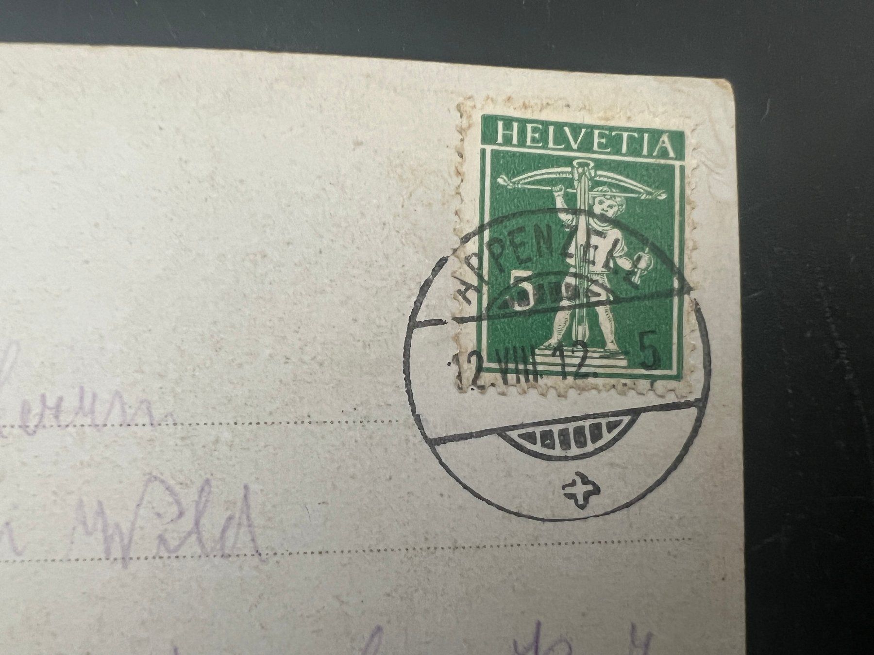 Cartoline postali: AK   1912  Appenzell         (G890) – Usato da Hinwil venduto da Sidi4 1