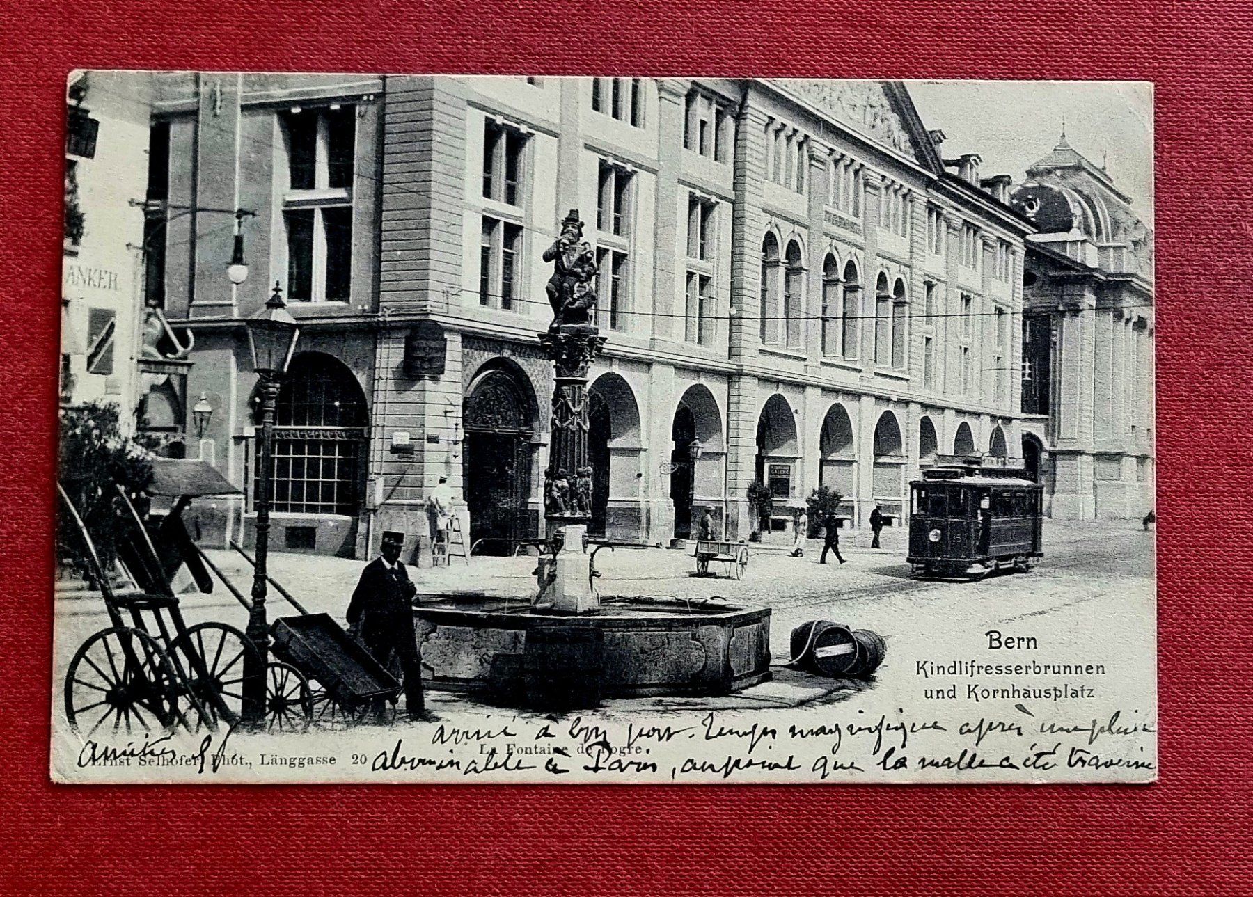 Cartes postales: Bern - Kornhausplatz - Strassenbahn - 1903 – D'occasion à Rothrist par RROENK