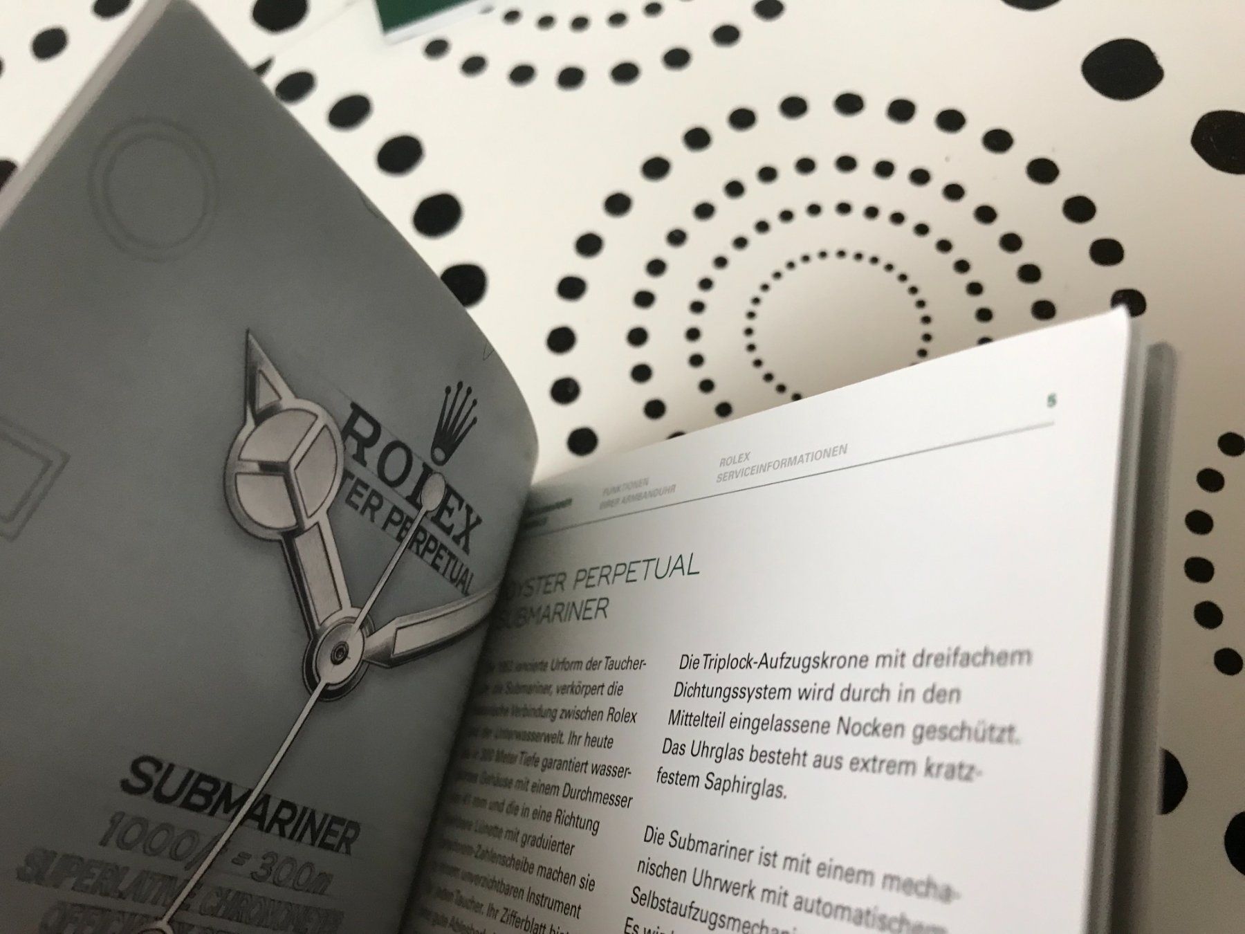 Rolex Documenti: ROLEX SUBMARINER OPERATING INSTRUCTIONS - DE 2019 !!! – Usato da Epalinges venduto da dream-watch 3