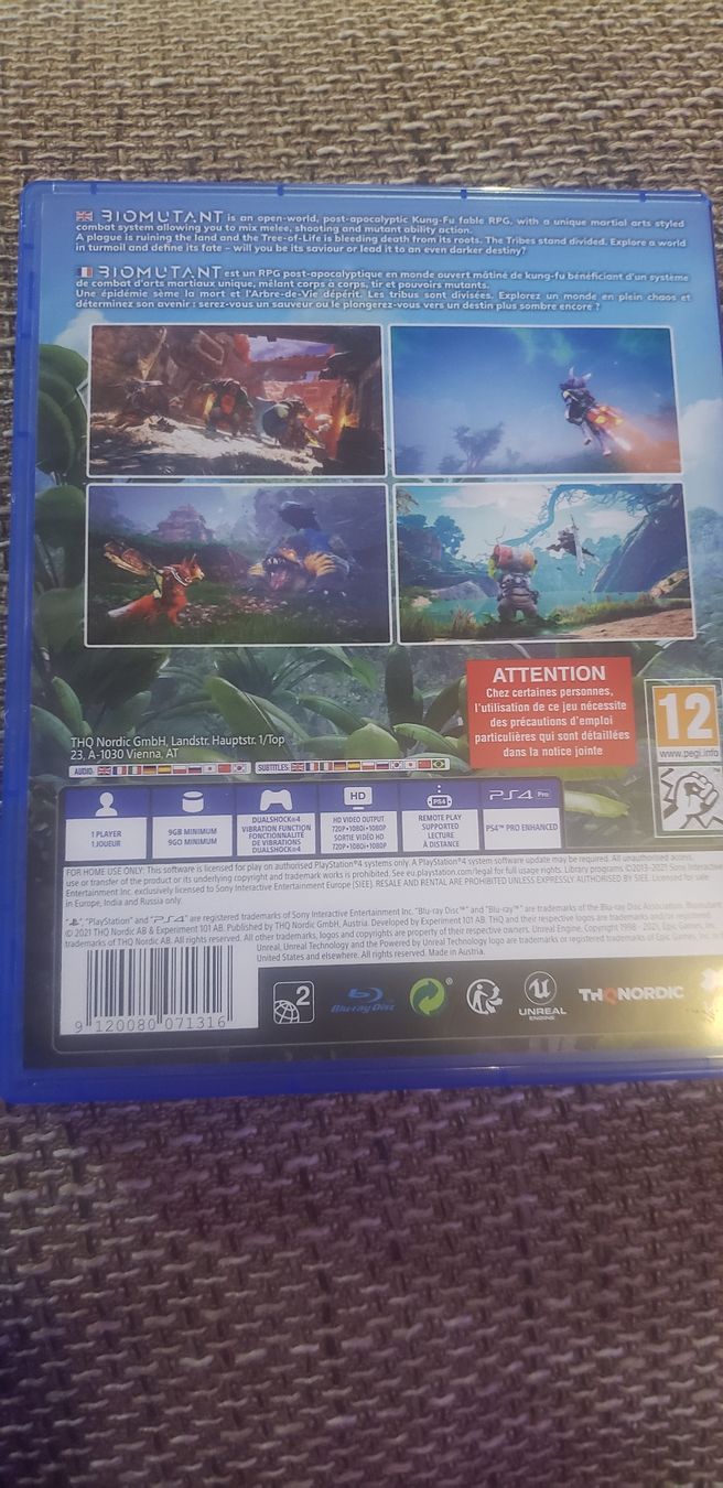 Giochi: Jeu PS4 Biomutant – Usato da Le Séchey venduto da Jill93 1