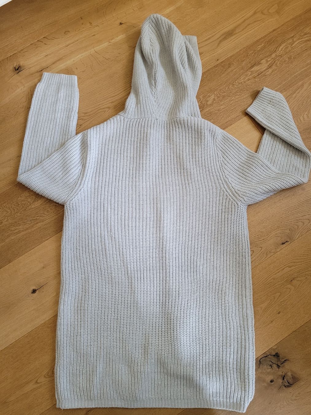 Giacche: Strickjacke Chicorée mit Kapuze, hellgrau, Grösse L – Usato da Büren NW venduto da nie_k6382 5