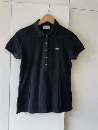 Polo Lacoste noir, femme T38, limited series Club Lacoste