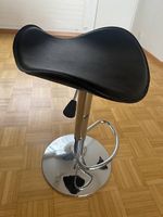 Tabouret de bar design, noir, réglable en hauteur - Neuf!