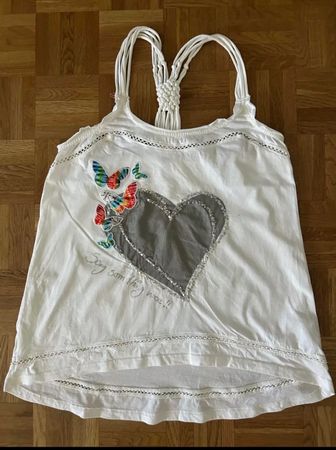 Top von Desigual mit Schmetterlingen, Grösse L
