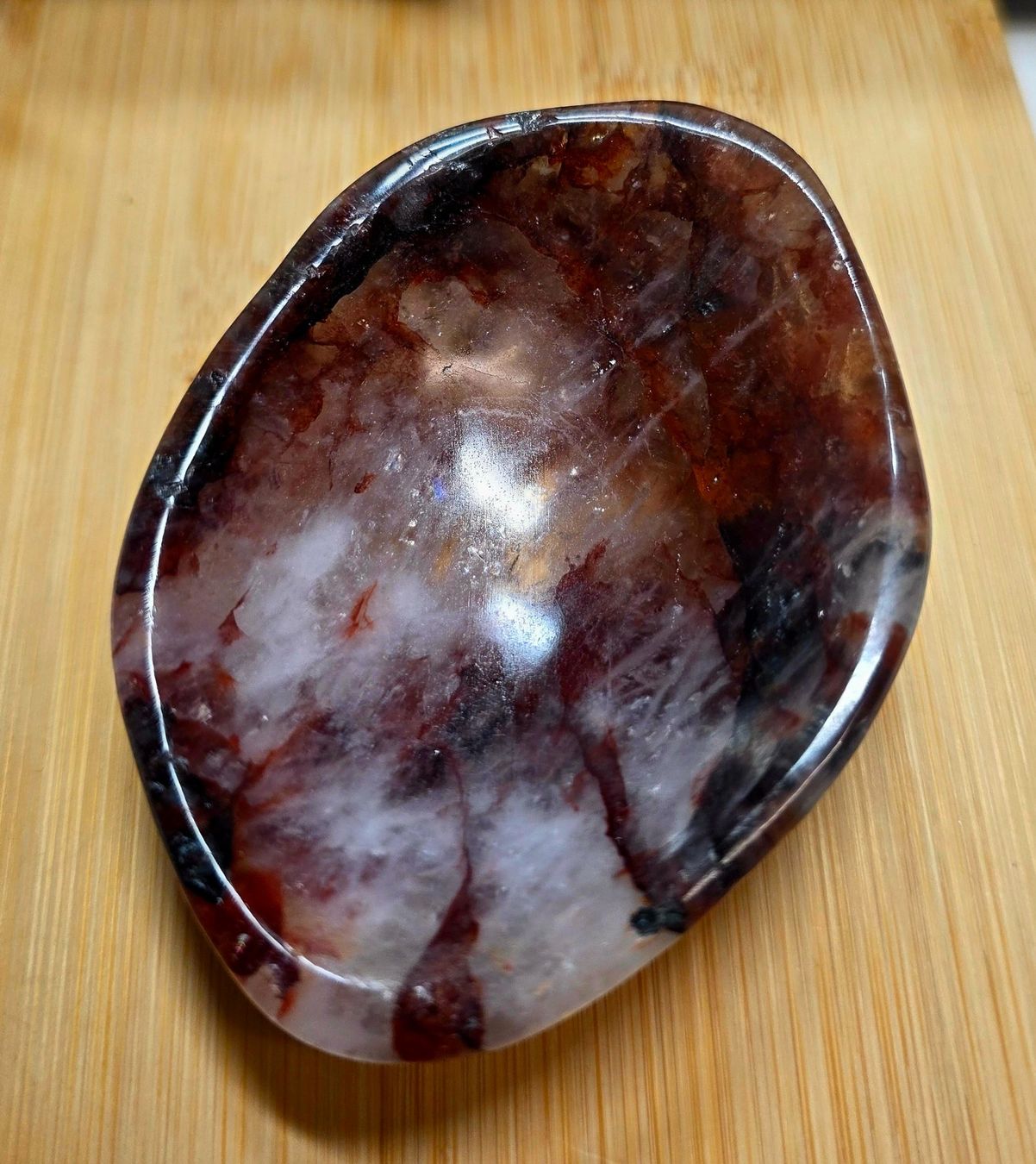 Minerali & Pietre curative: Feuerquarz Schale 156g – Nuovo e nell'imballaggio originale da Matzingen venduto da Shay_Crystalz
