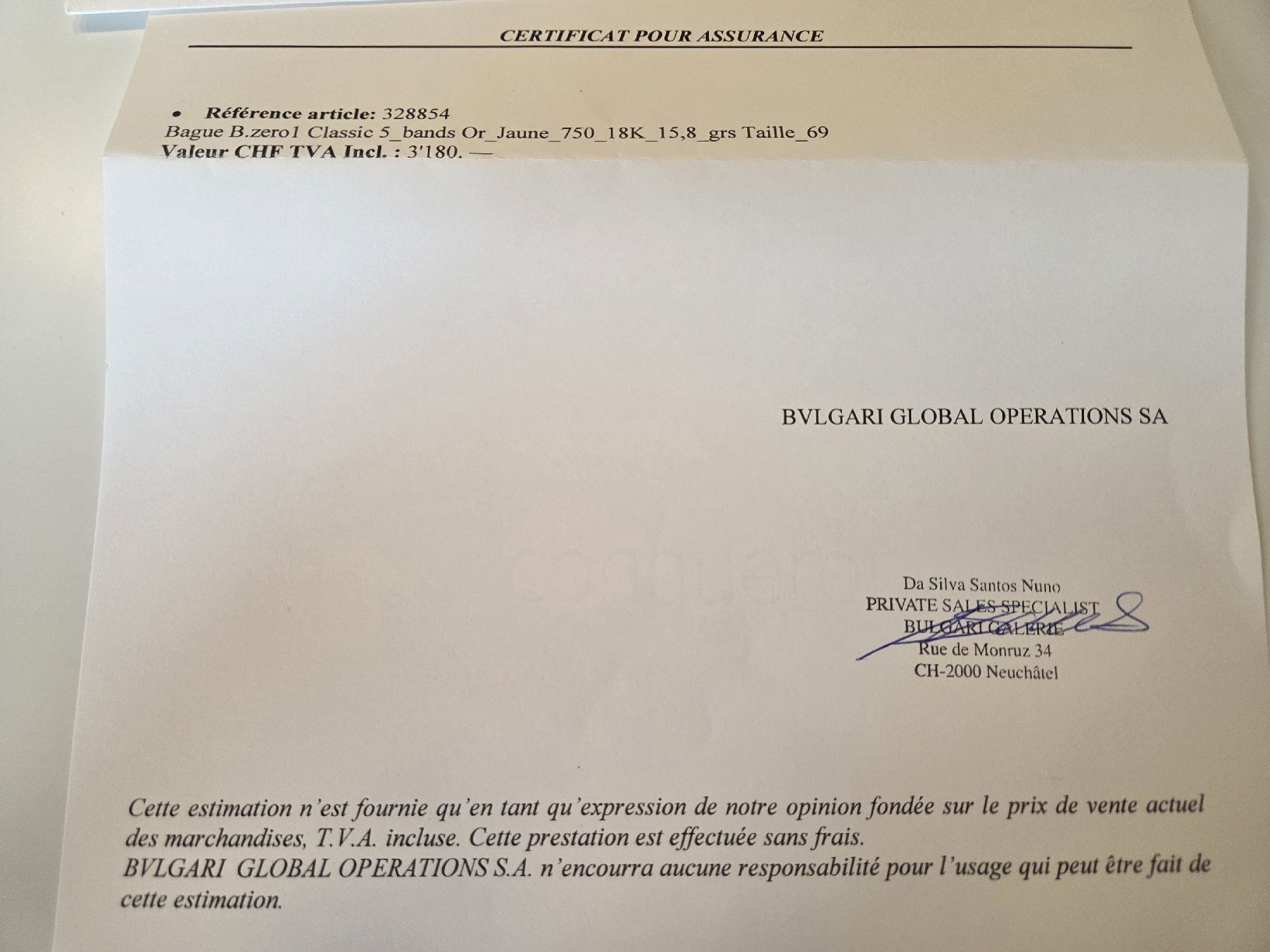 Bulgari Anelli: Bague Bvlgari – Usato da Corcelles NE venduto da Giorgio42 6