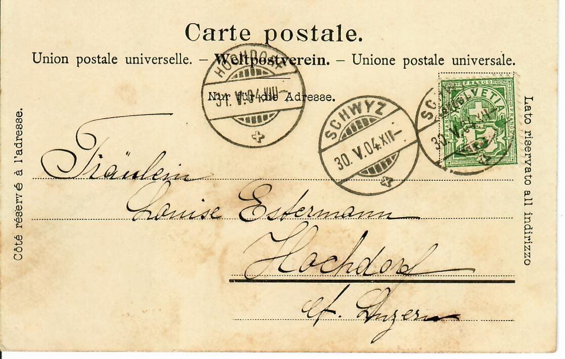 Cartes postales: Brunnen  1904 – D'occasion à Hochdorf par Ziegel-16 1