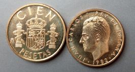 SPANIEN - 100 PESETAS 1982 - AUS DER ORIGINALROLLE - UNZ.