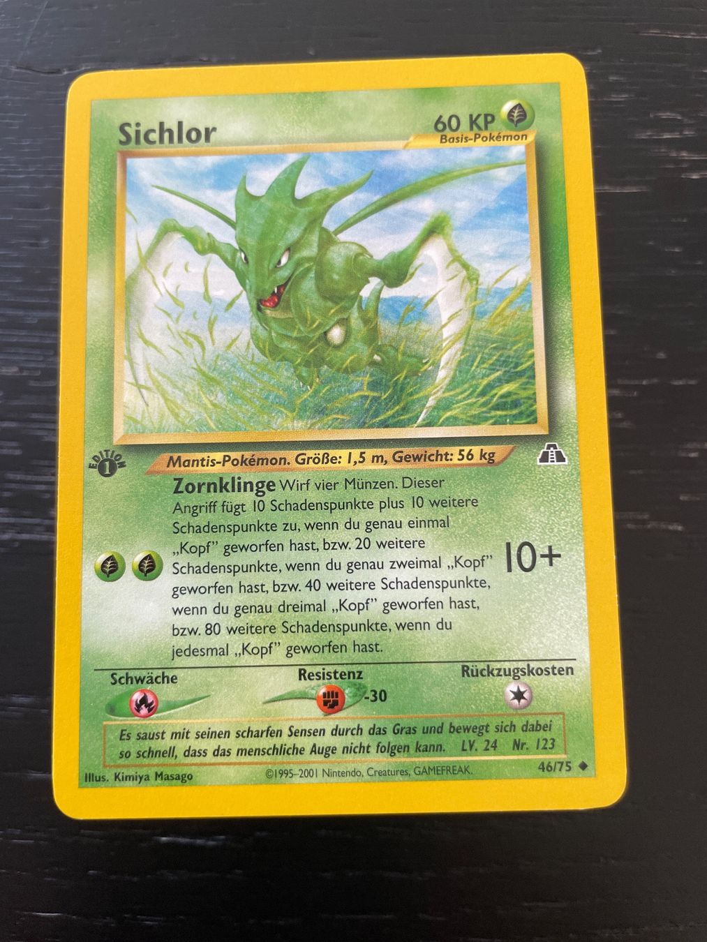 Pokémon Cartes à collectionner: Pokemon Sichlor 46/75 1. edition Neo entdeckung – D'occasion à Hugelshofen par Suimosa