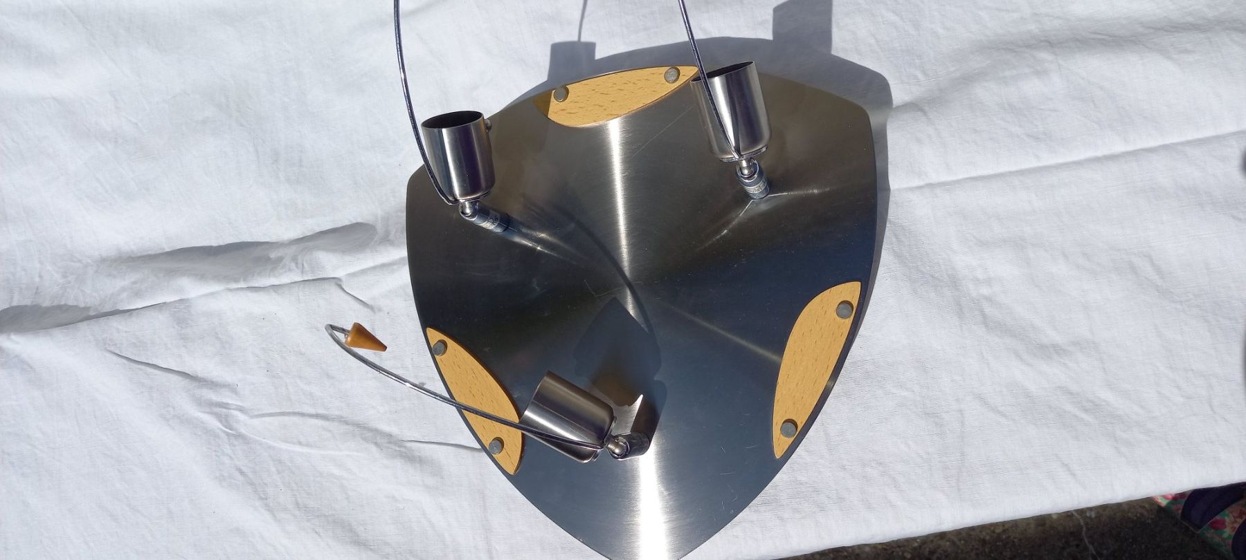 Lampadari & plafoniere: Design Deckenlampe Edelstahl mit 3 Spots – Usato da Fey venduto da sverigi 4