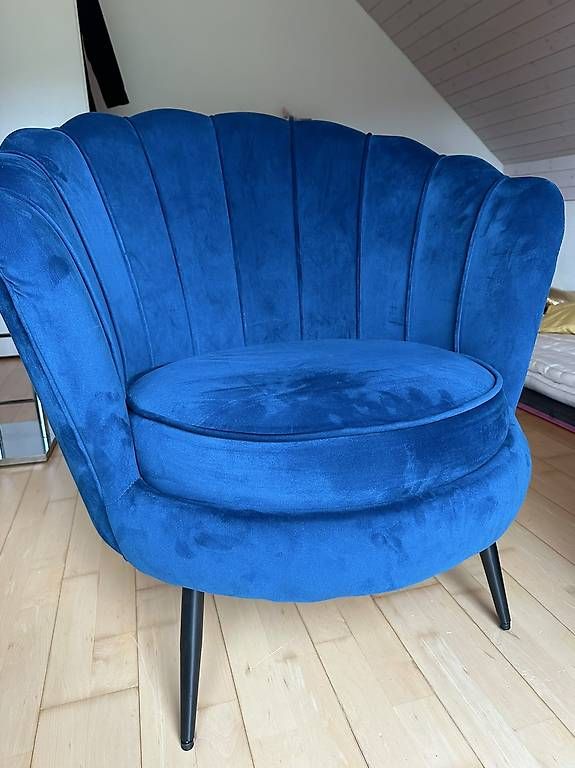 Sessel: Wunderschöner blauer Designer-Sessel  – Gebraucht aus Oberweningen von gta_kl5b 2