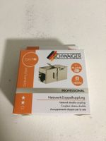 Schwaiger Netzwerkdoppelkupplung Cat. 6