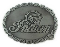 Metall Gürtelschnalle INDIAN silberfarbig