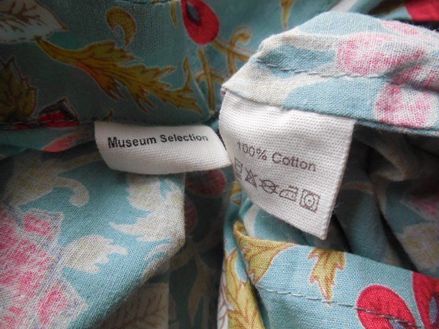 Tuniche: s. Masse ca. Gr. 40 Tunika-Bluse hellblau + Blumen Baumwolle – Usato da Basel venduto da FRAU.ZAUBER.MOND 4