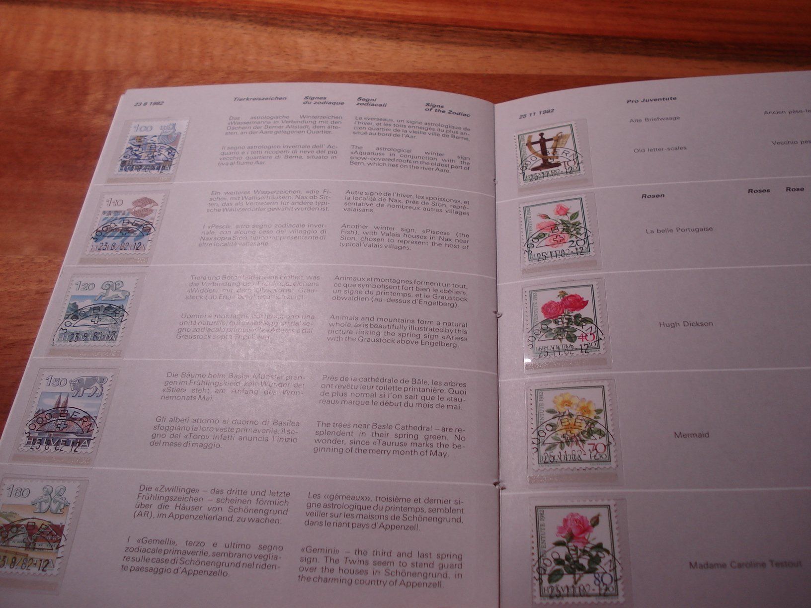 Tutti i francobolli: Jahrbuch Schweiz 1982, ET-o – Usato da Niederwil AG venduto da morostahu 3