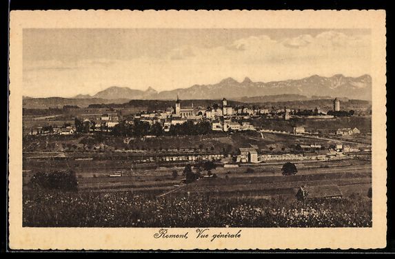 Cartoline postali: AK Romont, Vue générale – Usato da Berlin venduto da bartko-reher