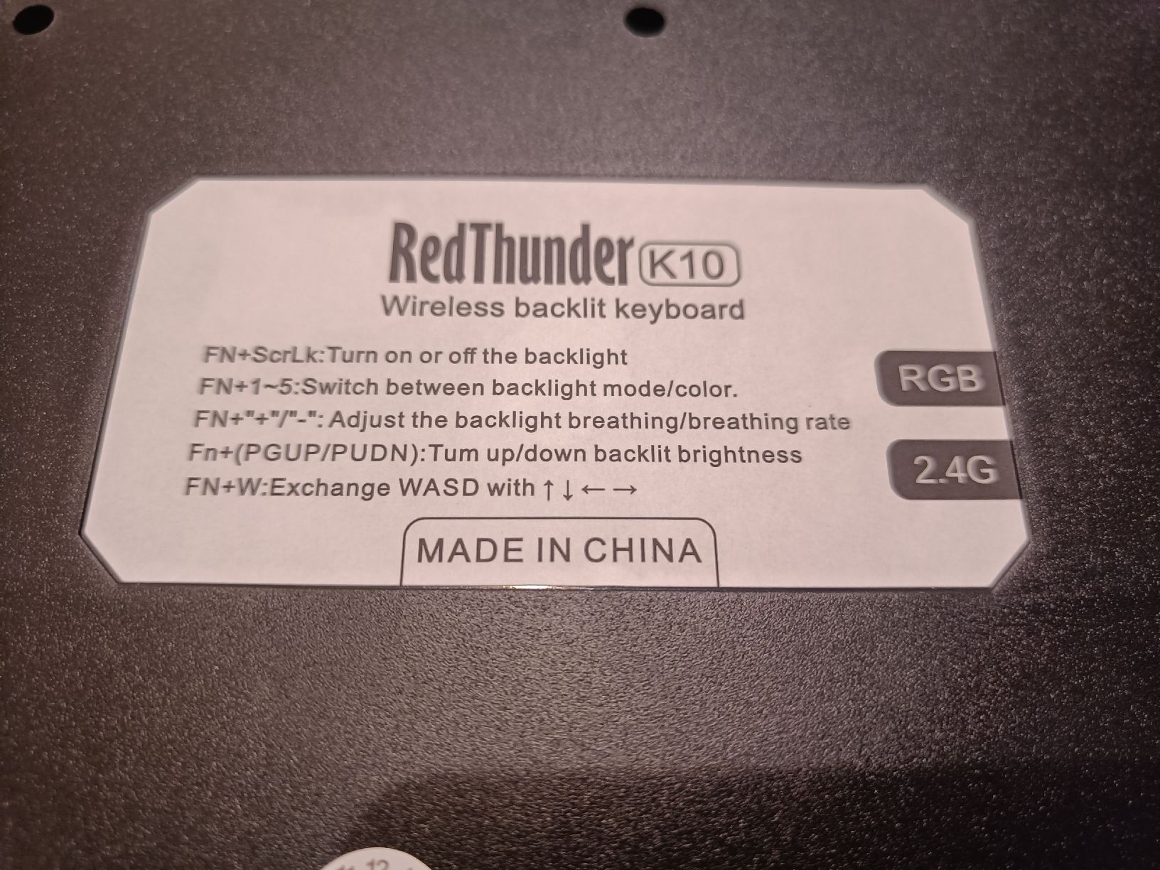 Tastaturen: RedThunder K10 RGB keyboard + mouse – Neu (gemäss Beschreibung) aus Mendrisio von mat_5fqx 3