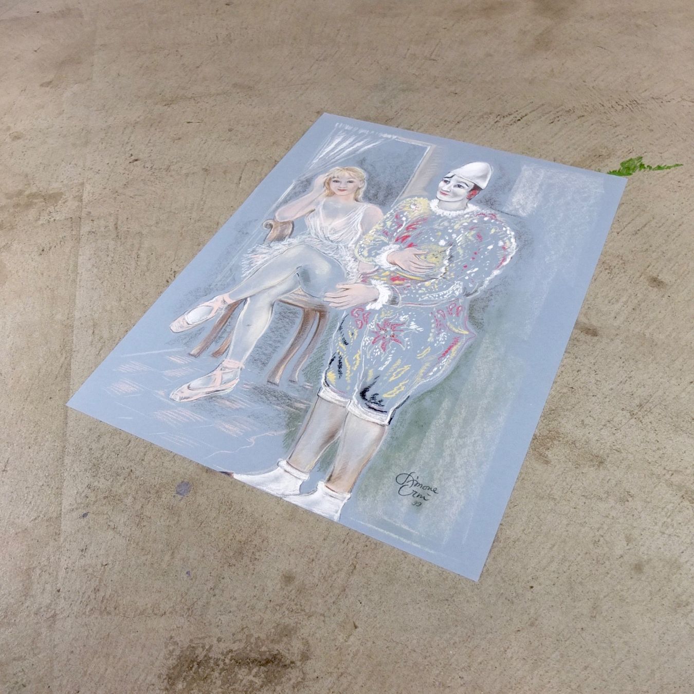 Dipinti: Simone Erni, Original-Pastell, 1999 – Usato da Basel venduto da Brocki-auf-dem-Wolf 1